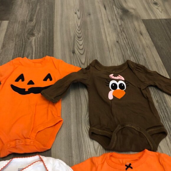 Carters/ Little Wonders/ Koala Kids Halloween Onesie Fall 0-3M Bundle - Picture 7 of 9